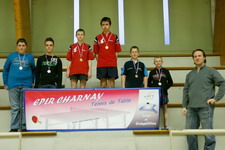 Le Podium en -15/18ans au 2eme tour